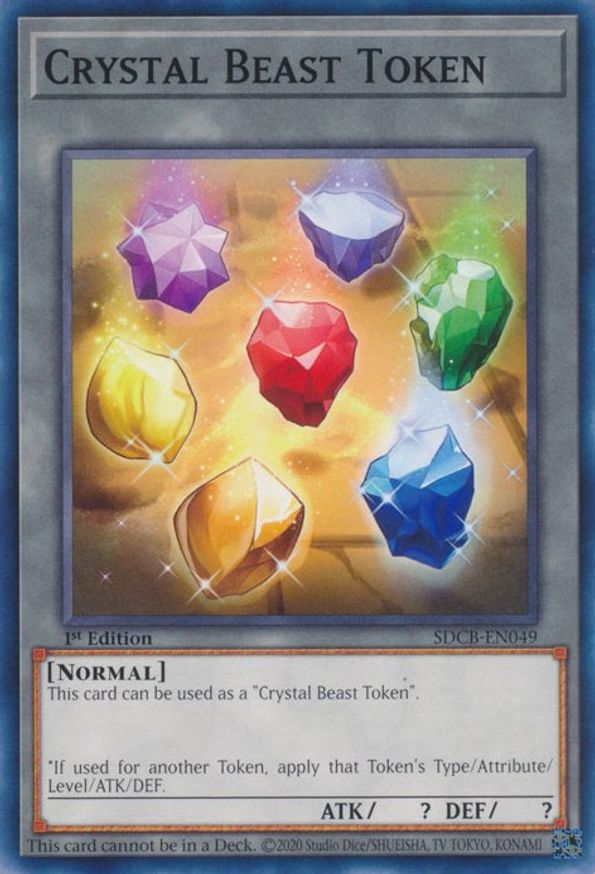 Crystal Beast Token Structure Deck Legend of the Crystal Beasts YuGiOh