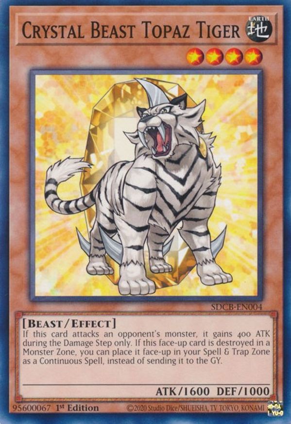 Crystal Beast Topaz Tiger Structure Deck Legend Of The Crystal 