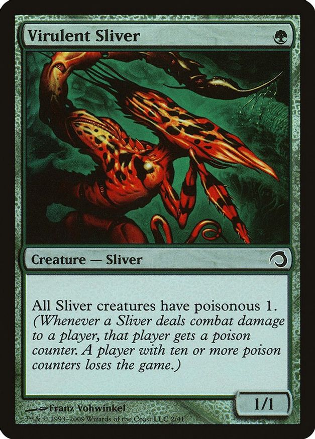 Virulent Sliver Premium Deck Series Slivers Magic The Gathering