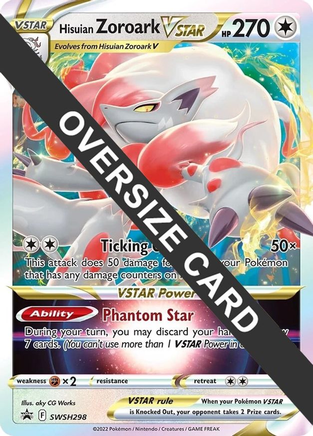 Hisuian Zoroark VSTAR - SWSH298 - Jumbo Cards - Pokemon