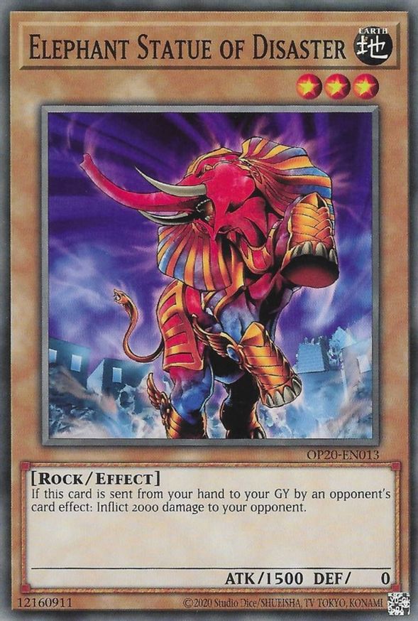 Elephant Statue of Disaster OTS Tournament Pack 20 YuGiOh