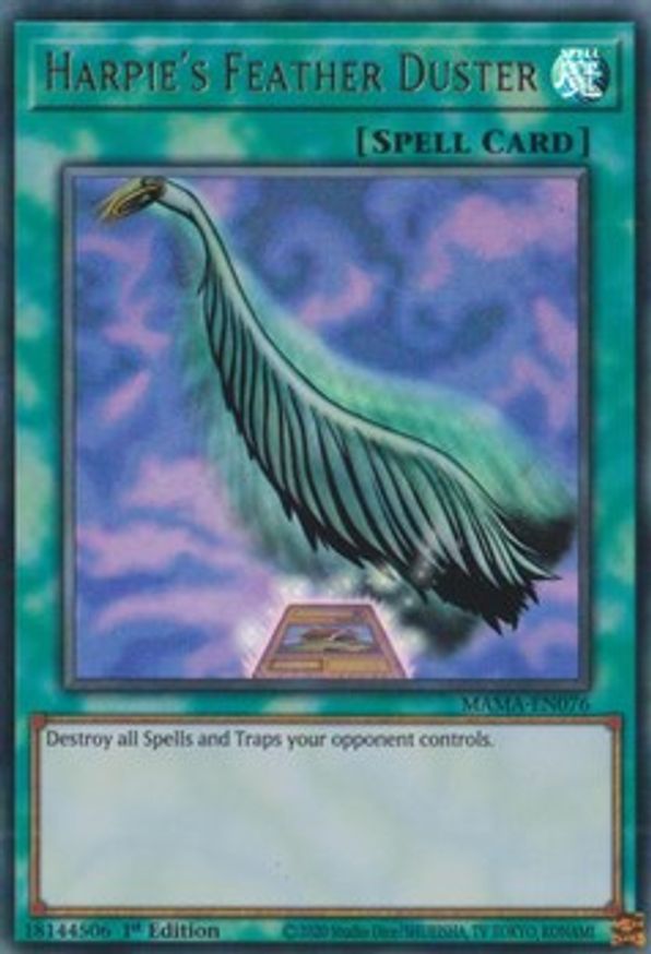 Harpie's Feather Duster Magnificent Mavens YuGiOh