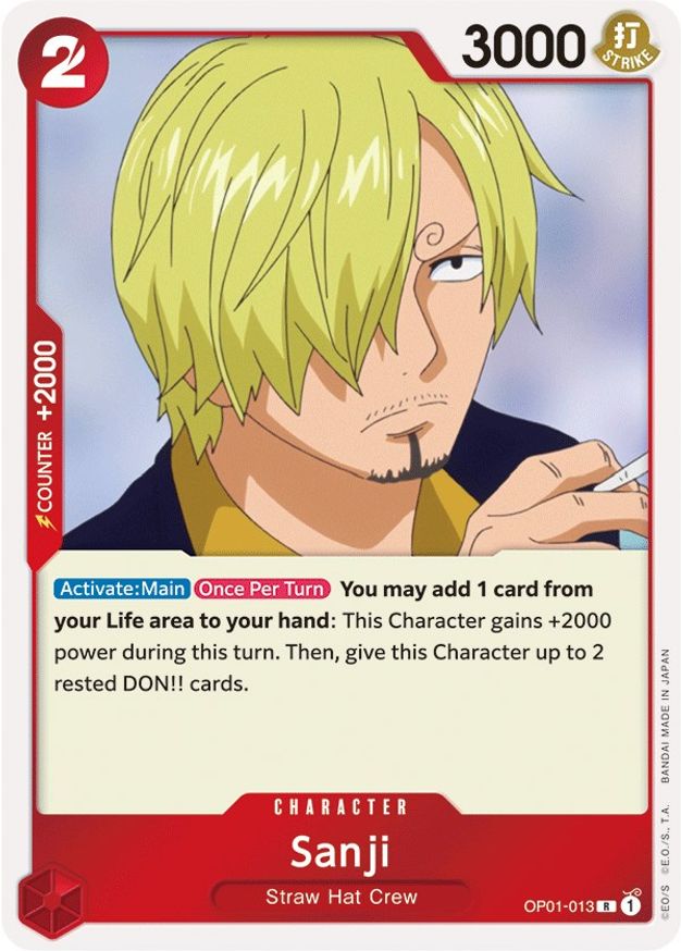 Sanji Romance Dawn One Piece Card Game