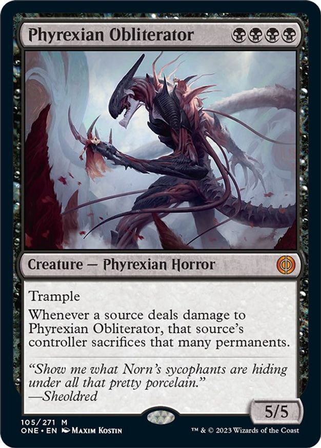 Phyrexian Obliterator Phyrexia All Will Be One Magic The Gathering 2912