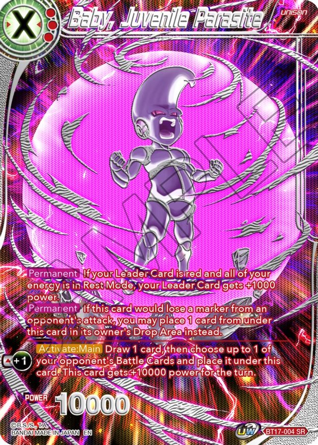 B17-004 SR Baby, Parasite juvénile - Cartes Dragon Ball Super main image 0