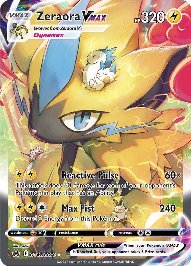 Zeraora VMAX Crown Zenith Galarian Gallery Pokemon