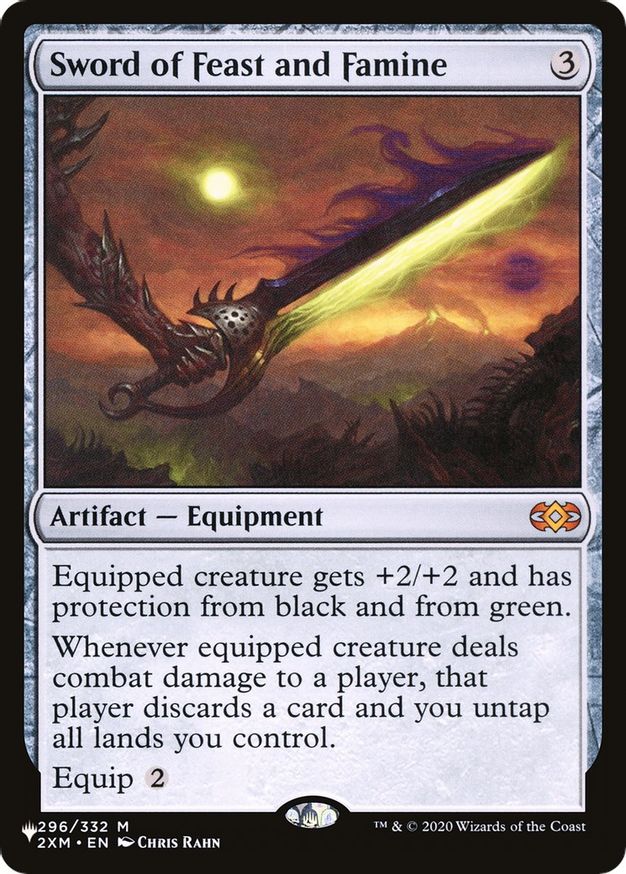 Sword of Feast and Famine - The List Reprints - Magic: The Gathering