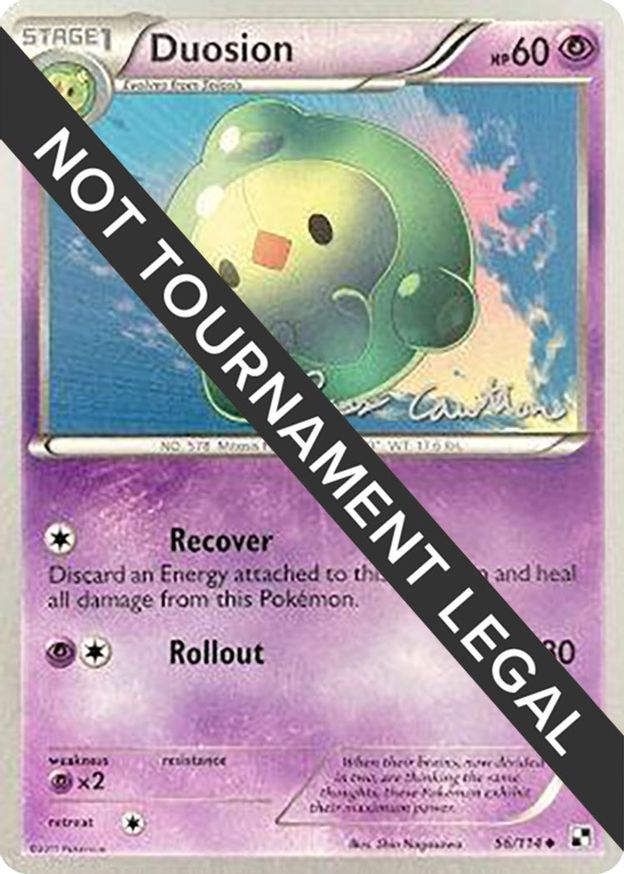 Duosion 2011 Ross Cawthon World Championship Decks Pokemon 8772