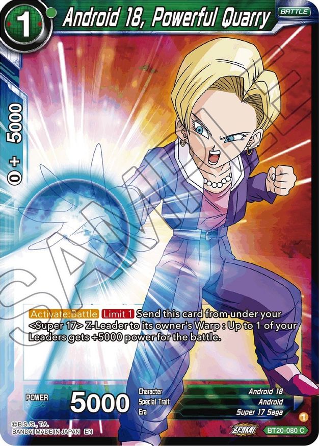 Android 18, Powerful Quarry - Power Absorbed - Dragon Ball Super: Masters