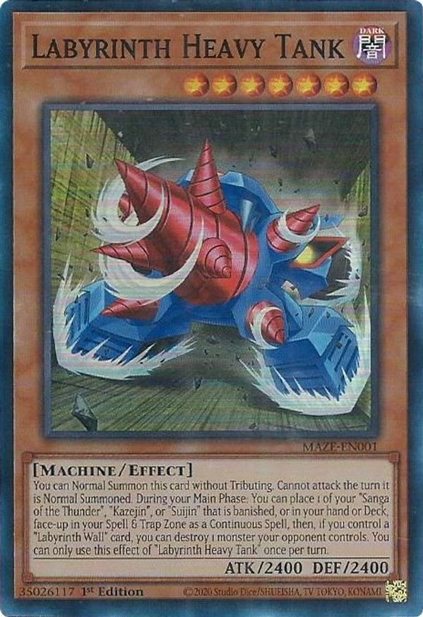 Labyrinth Heavy Tank Maze of Memories YuGiOh