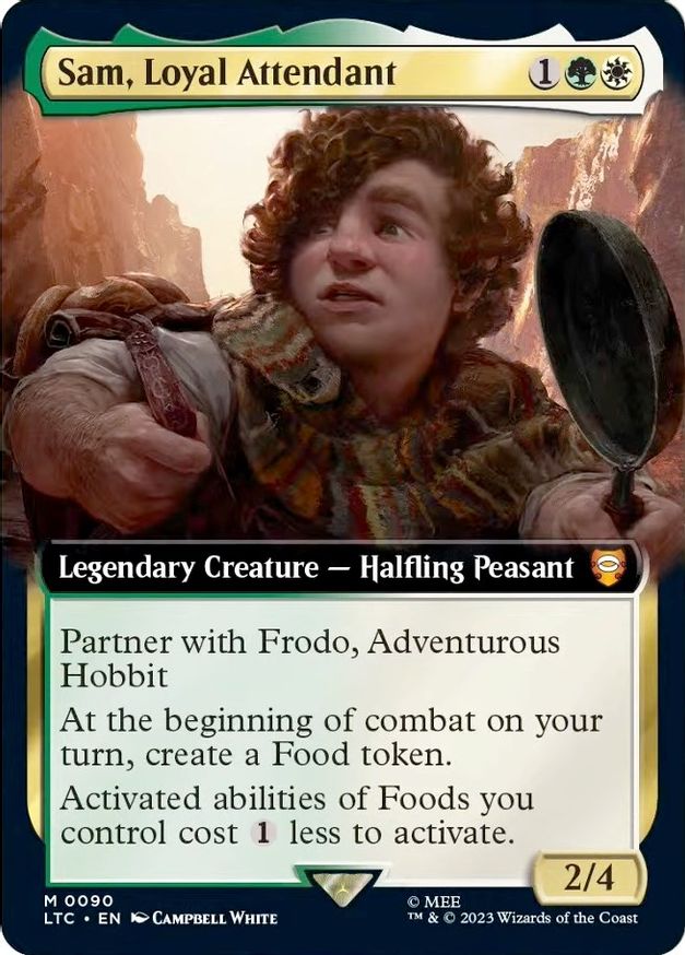 Sam, Loyal Attendant (Extended Art) Commander The Lord of the Rings Tales of Middleearth