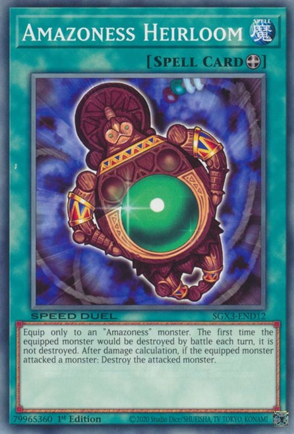 Amazoness Heirloom Speed Duel GX Duelists of Shadows YuGiOh