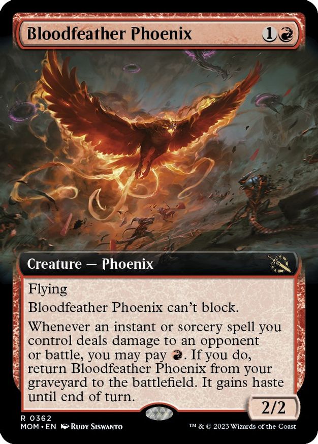 Bloodfeather Phoenix (Extended Art) March of the Machine Magic The