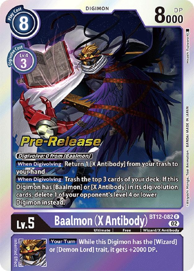 Baalmon (X Antibody) - Across Time Pre-Release Cards - Digimon Card Game