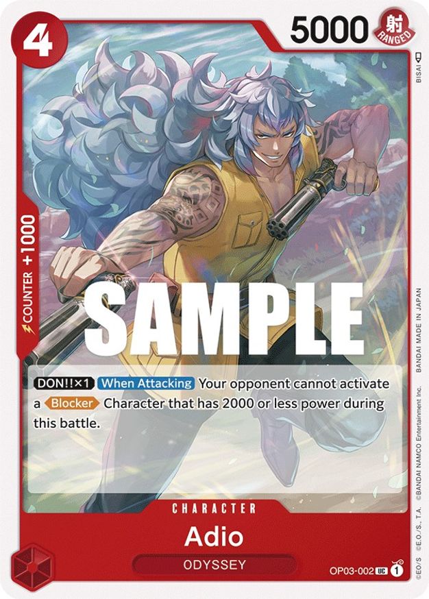 Adio Pillars of Strength One Piece Card Game