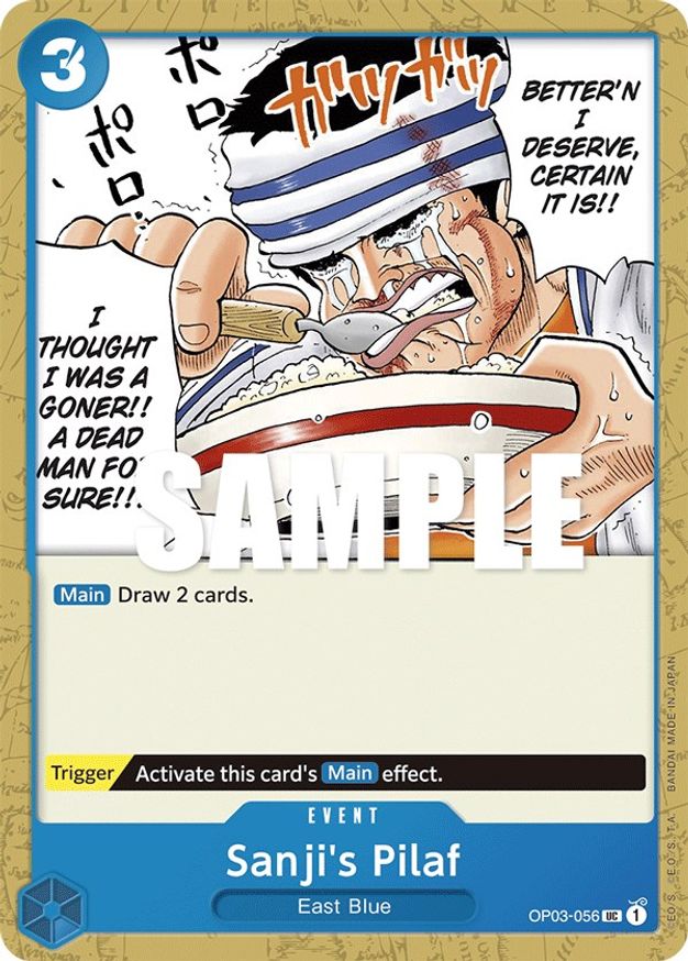 Sanji's Pilaf Pillars of Strength One Piece Card Game