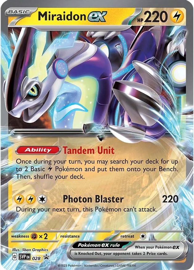 Miraidon ex 028 SV Scarlet & Violet Promo Cards Pokemon