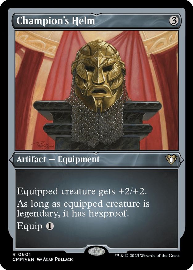 Champion's Helm (Foil Etched) Commander Masters Magic The Gathering