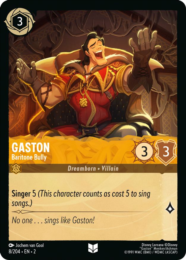 Gaston - Baritone Bully - Rise of the Floodborn - Disney Lorcana