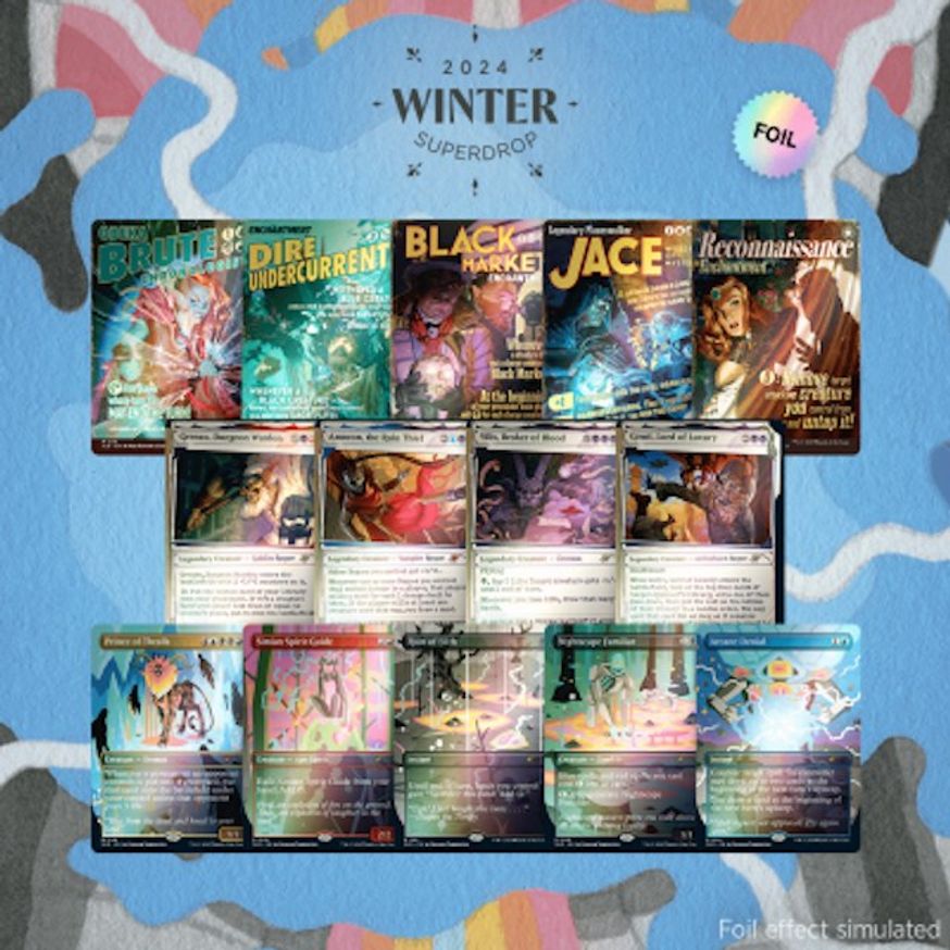 Secret Lair Drop Winter Superdrop 2024 Dark Mysteries Bundle Foil