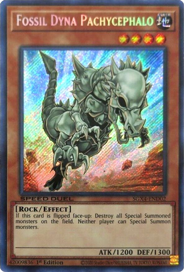 Fossil Dyna Pachycephalo Gold Ultra Yugioh | Meses Sin Interés