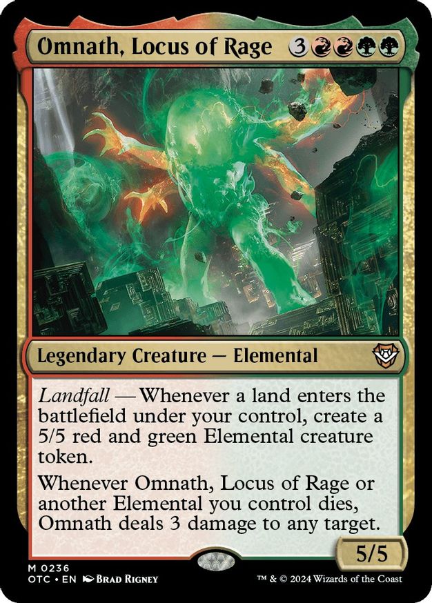 Omnath, Locus of Rage - Commander: Outlaws of Thunder Junction - Magic ...