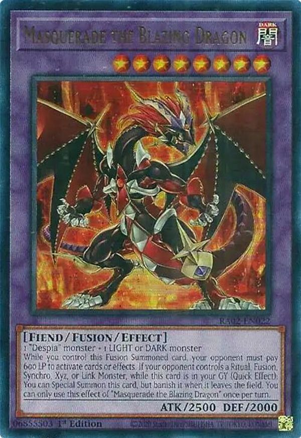 Masquerade the Blazing Dragon (UR) 25th Anniversary Rarity Collection II YuGiOh