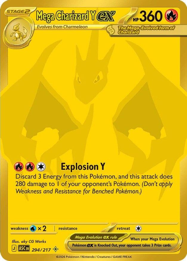 Mega Charizard Y ex pull uit Ascended Heroes